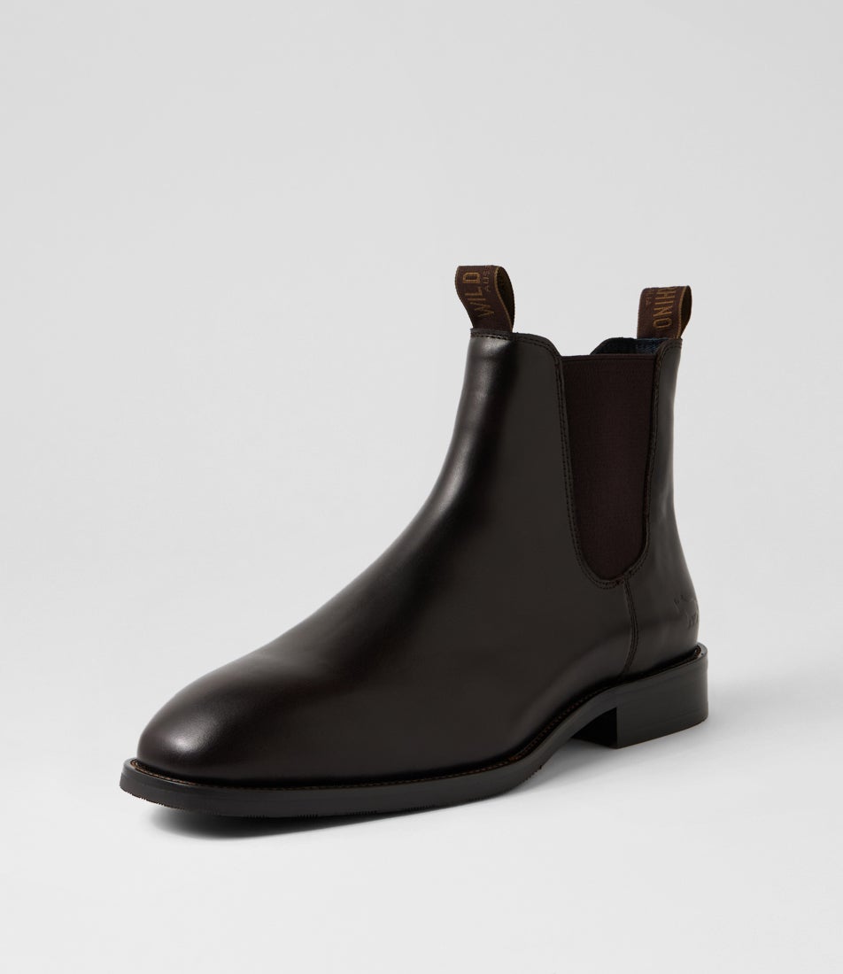 Rancher Dark Brown Leather Chelsea Boots