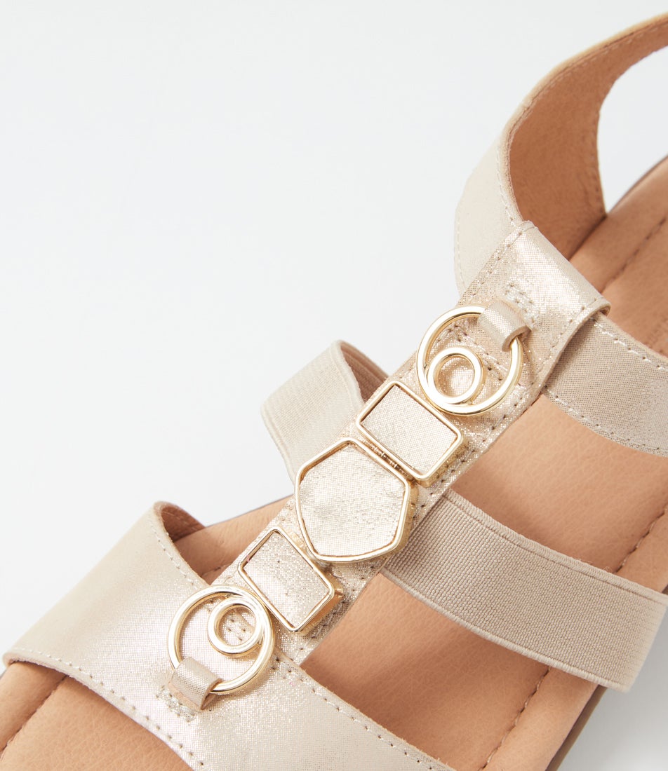 Bartie Rose Shimmer Suede Sandals