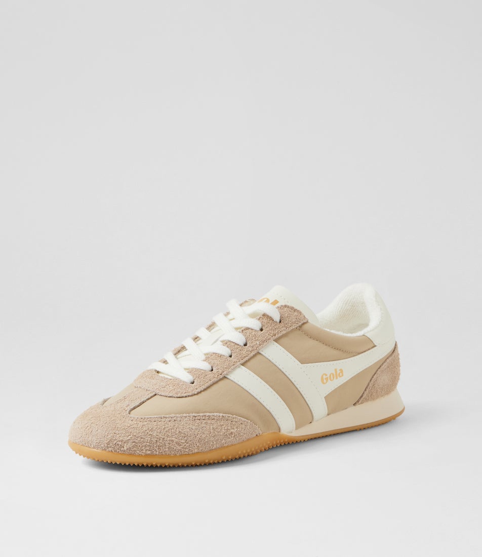 Sprinter W Bone Off White Suede Nylon Sneakers