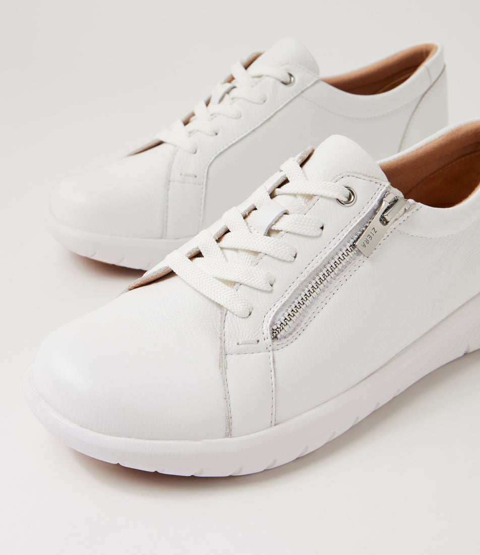 Solar W White Leather Sneakers