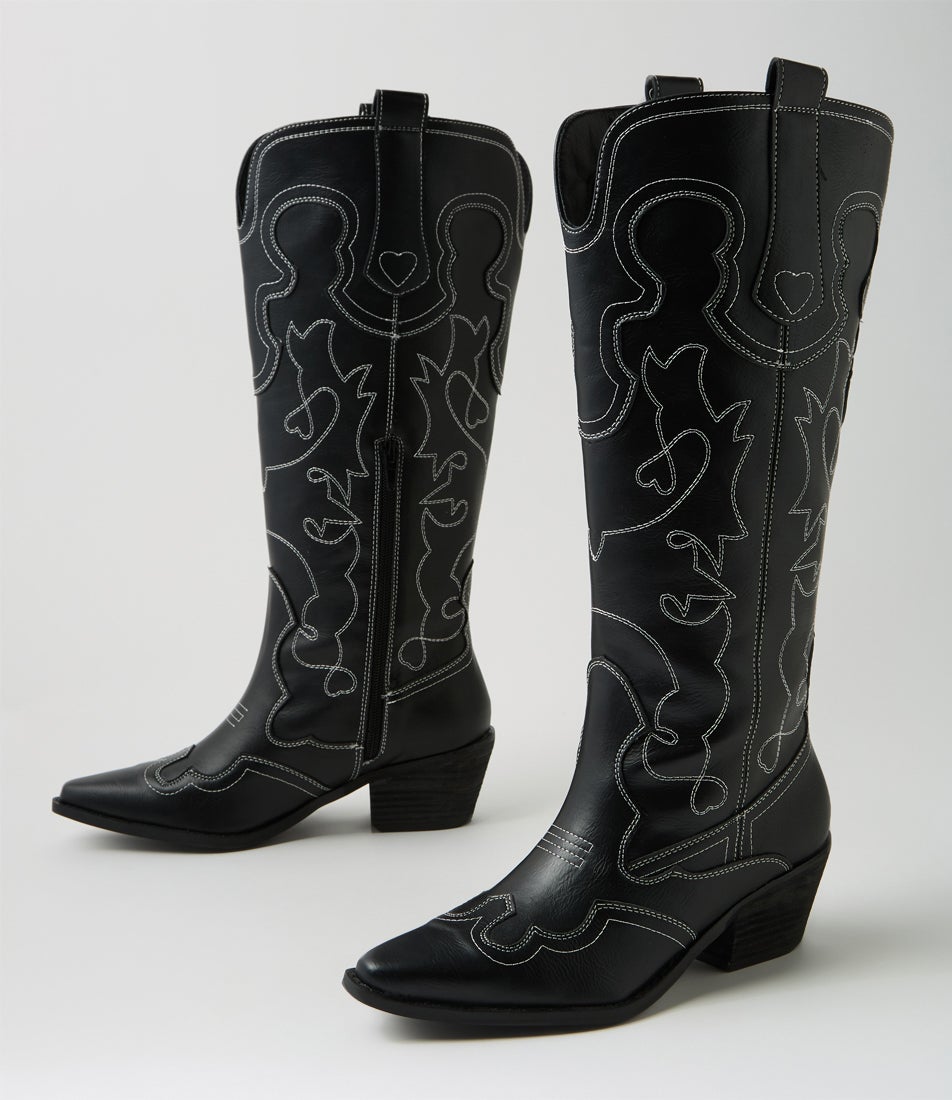 Malvin Black Knee High Boots