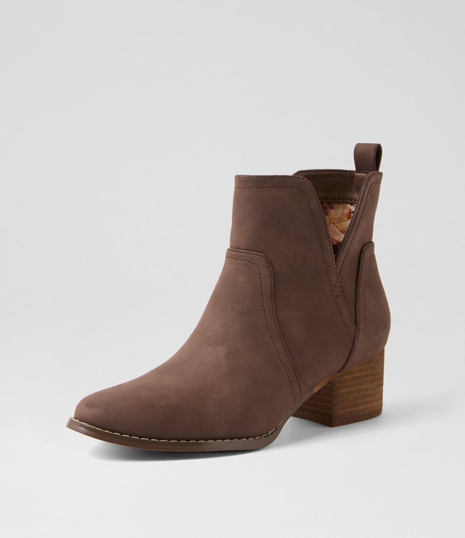 Leriko Choc Nubuck Pu Ankle Boots