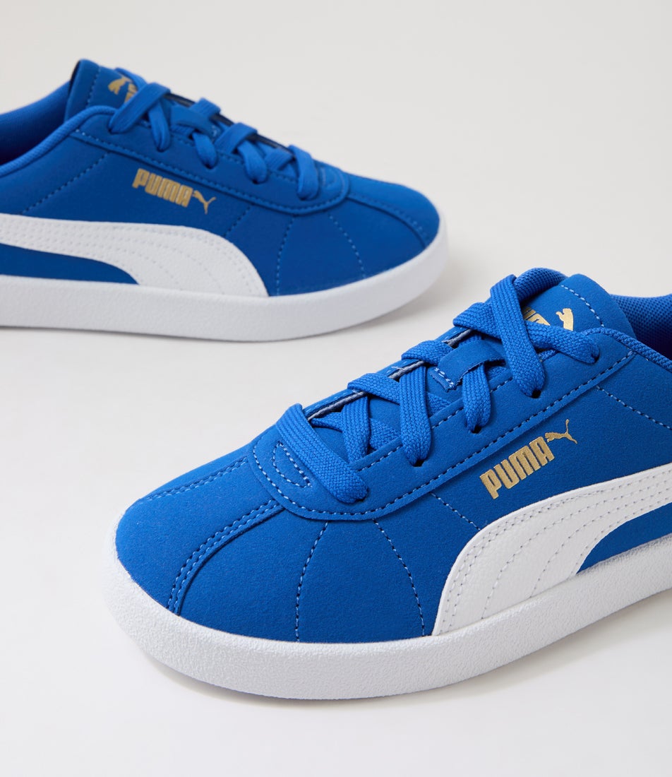 Club 2 Junior Mountain Blue White Suede Sneakers