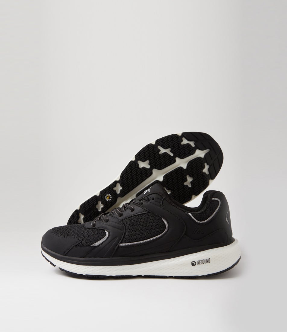 Lutten Black Mesh Sneakers