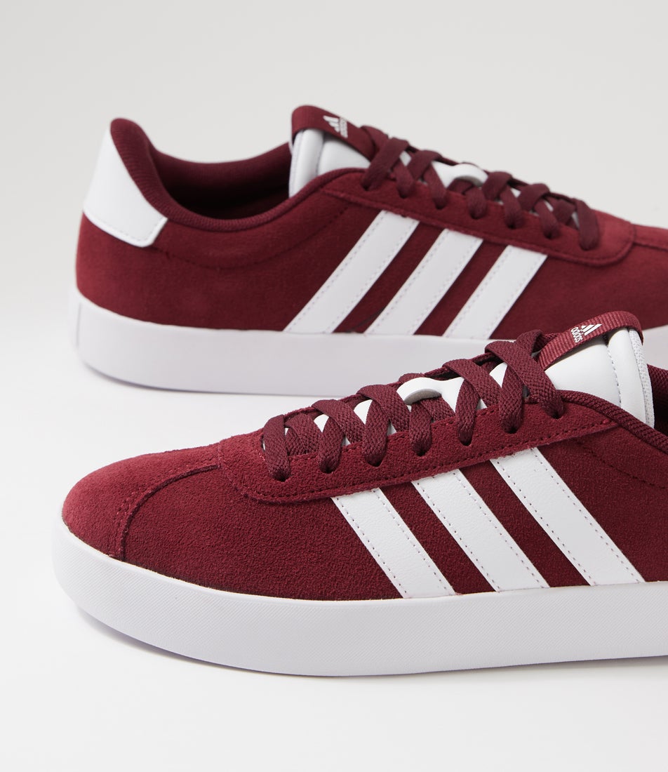 Vl Court 3 M Shadow Red White Sneakers