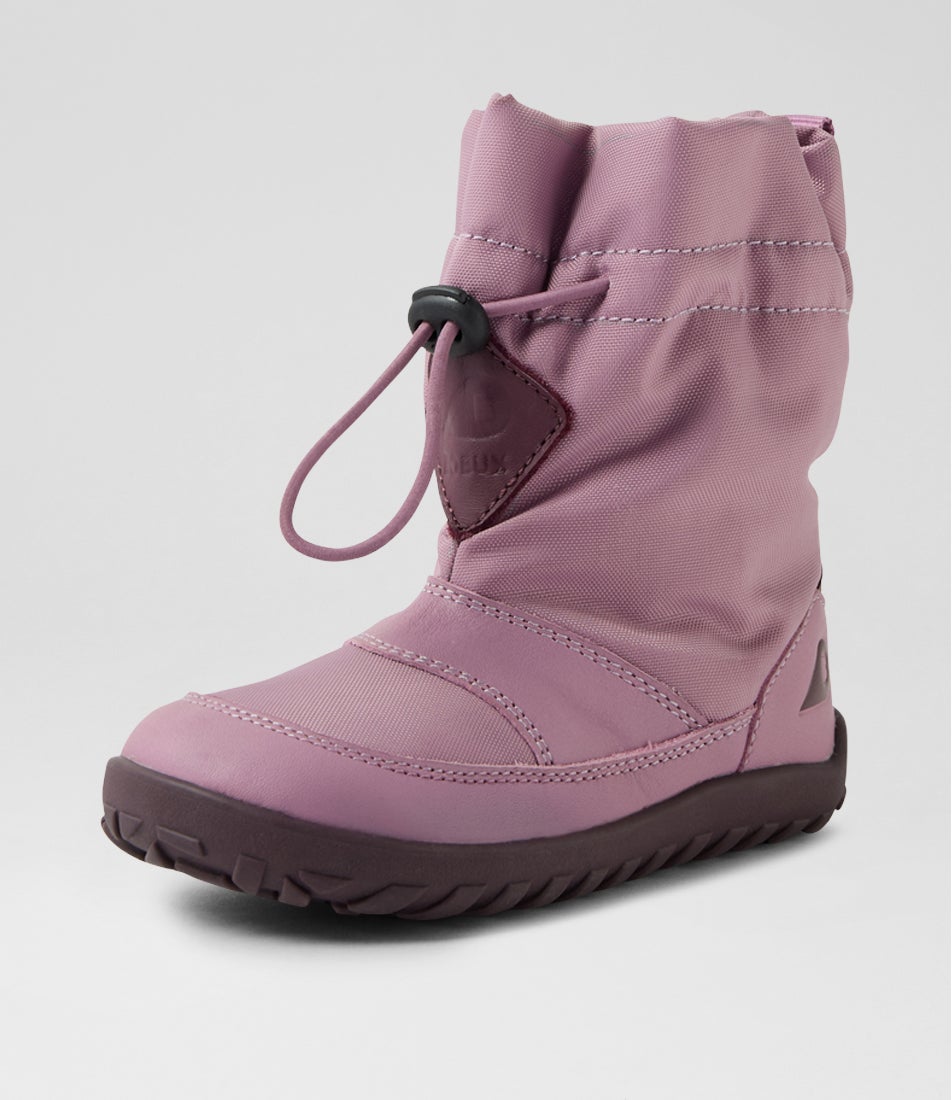 Iw Paden Waterproof Toddler Lilas Leather Fabric Ankle Boots