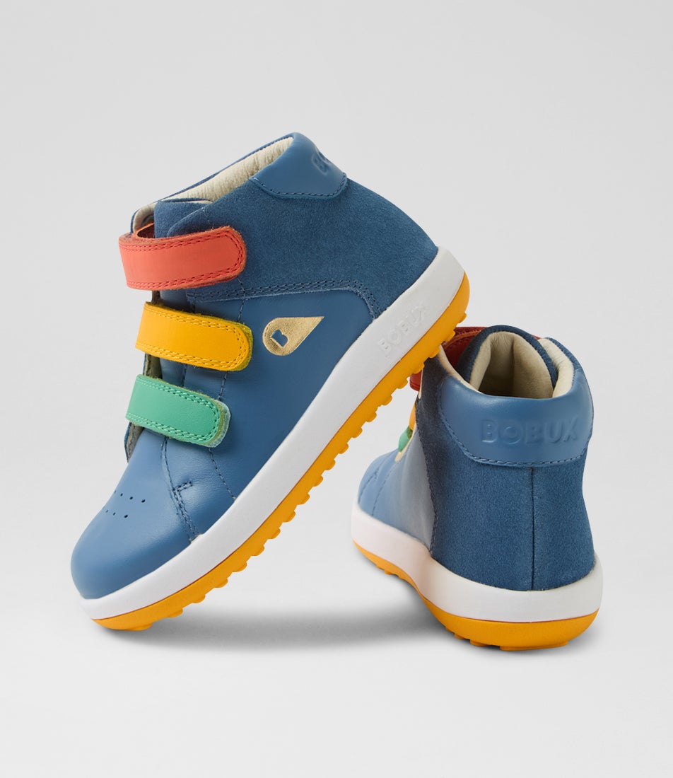 Iw Gamepoint Toddler Coronet Blue Leather Ankle Boots