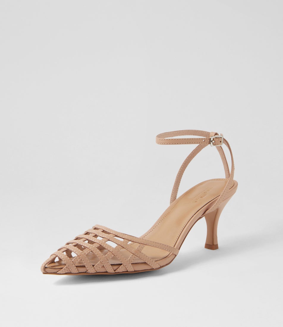 Toria Nude Leather Pump Heels