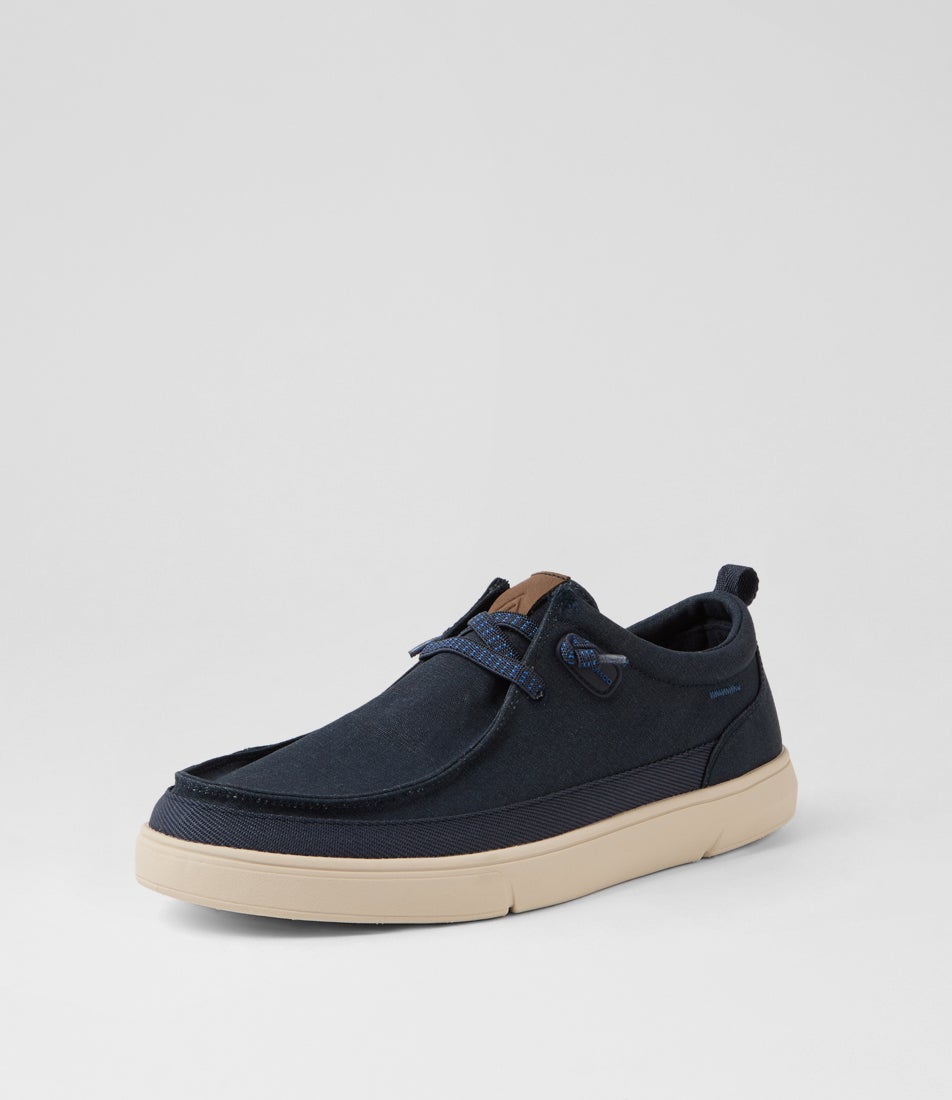 Albee Navy Canvas Sneakers