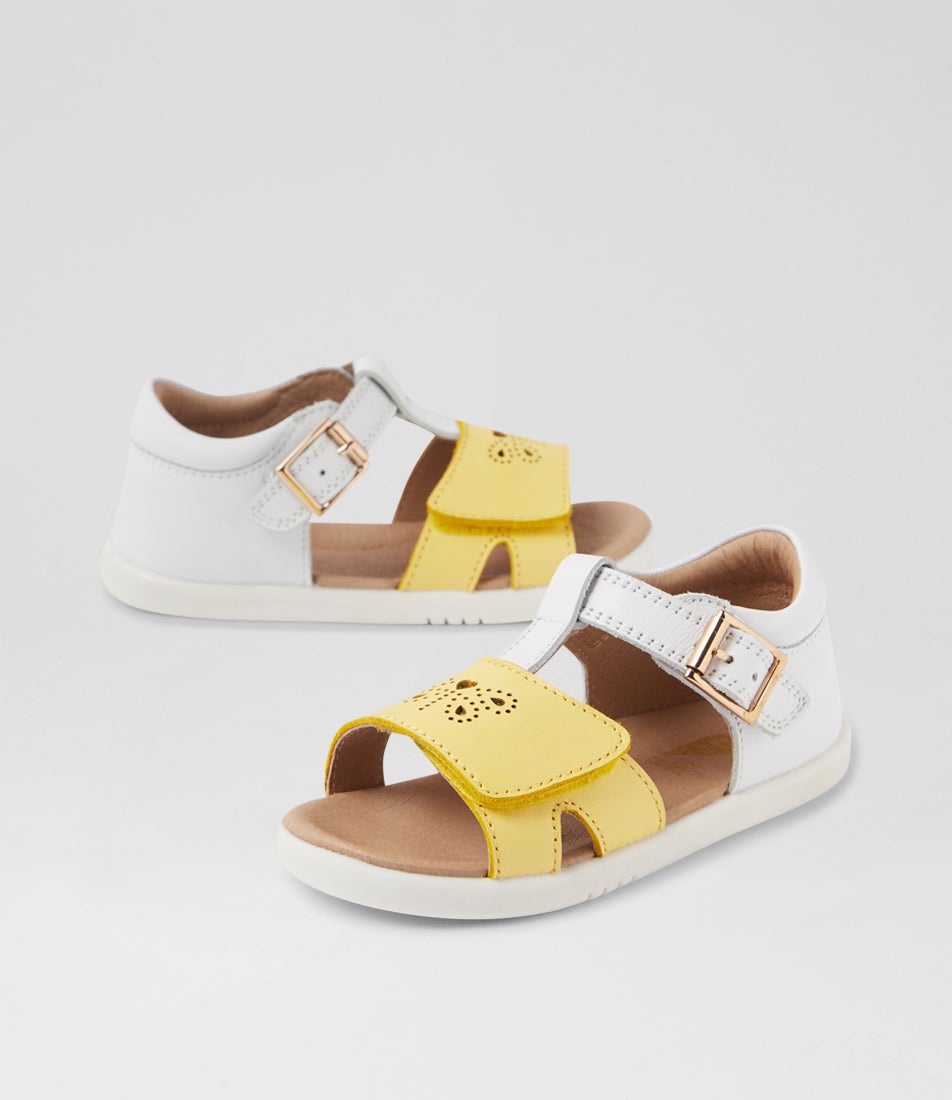 Iw Haven Toddler White Pale Banana Leather Sandals