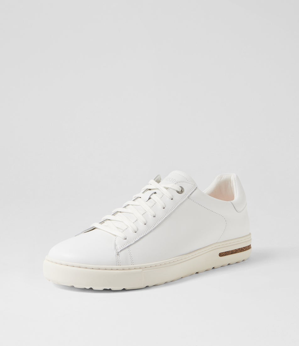 Bend Low Mens White Leather Sneakers