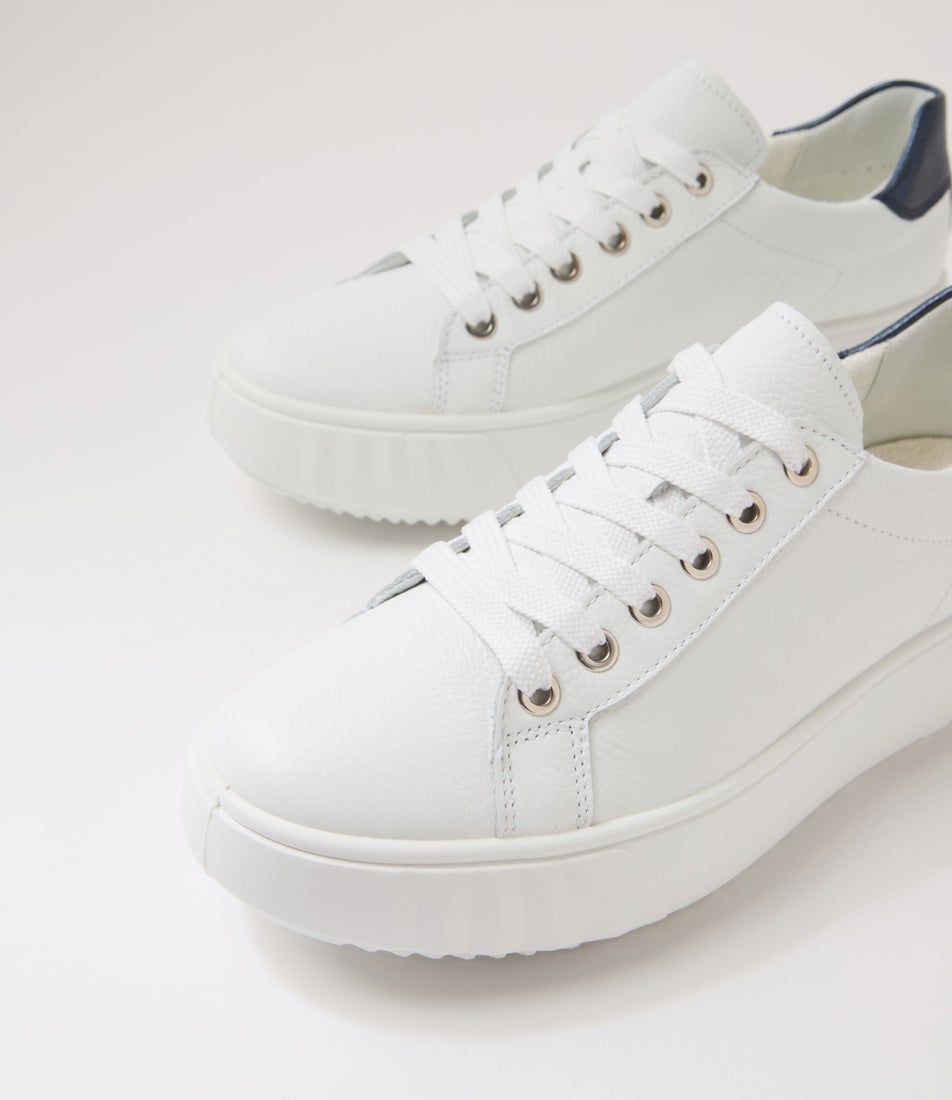 Monaco 23 White Night Leather Sneakers