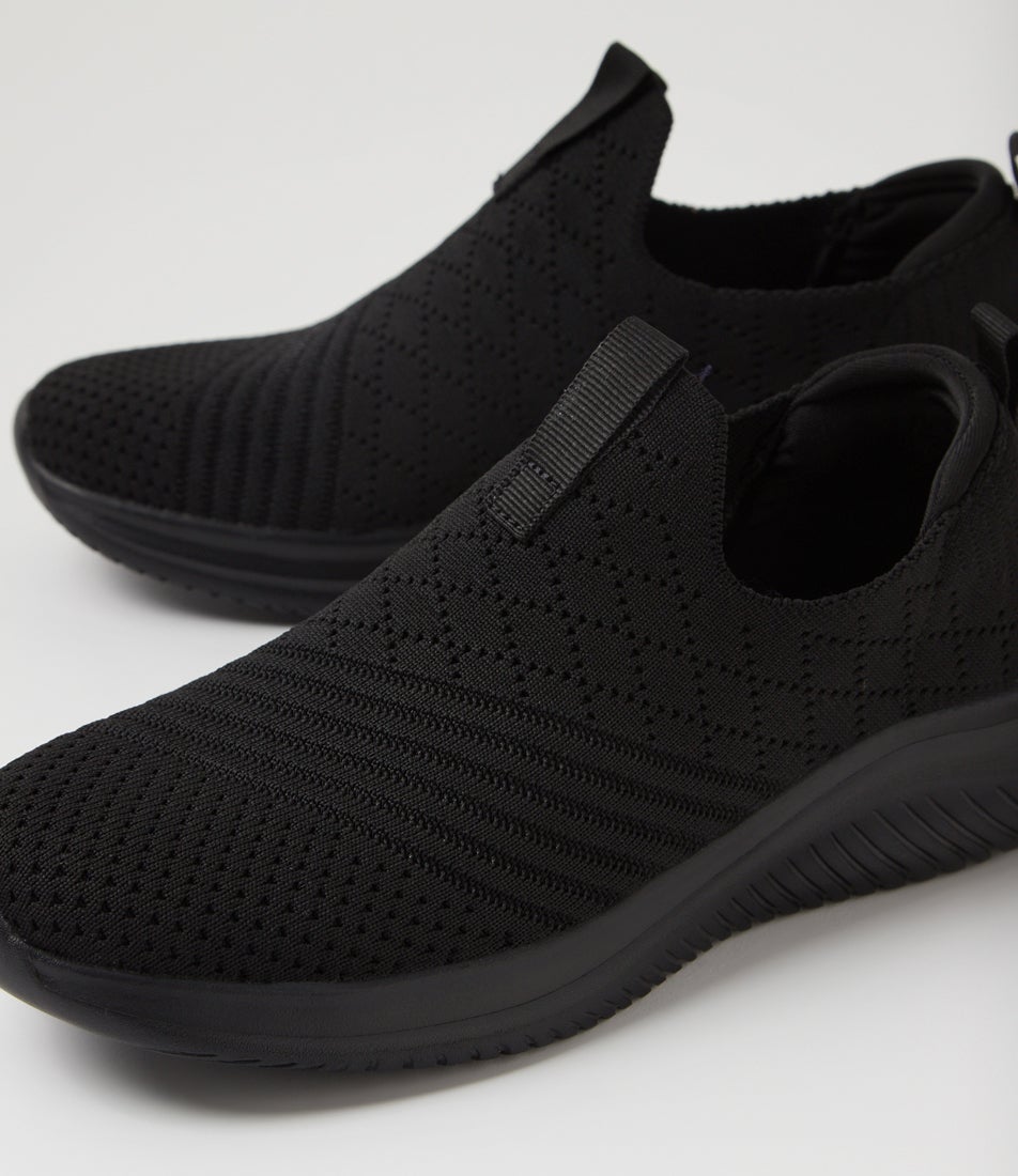 Bethie Black Knit Sneakers