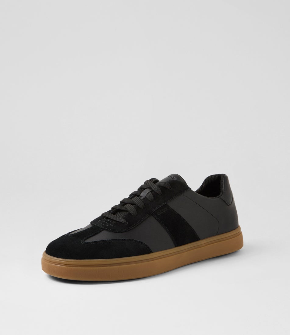 U Baltmoore A Black Leather Sneakers