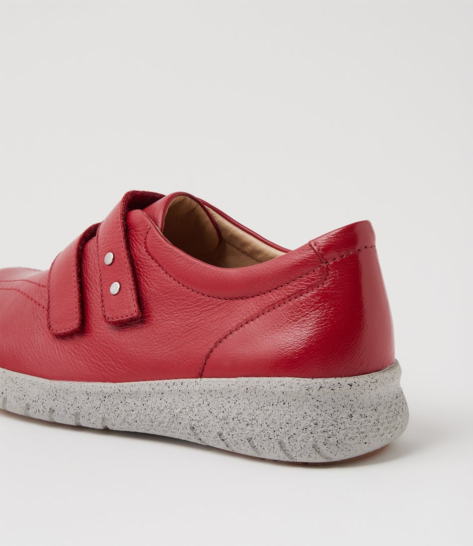 Sonnye Xf Dark Red Leather Sneakers