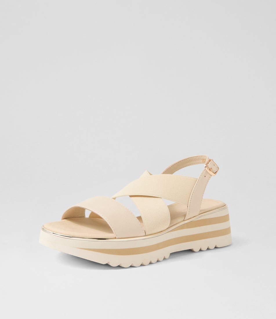 Hunters Milk Leather Sandals