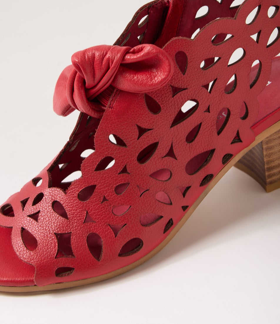 Brileys Red Leather Sandals