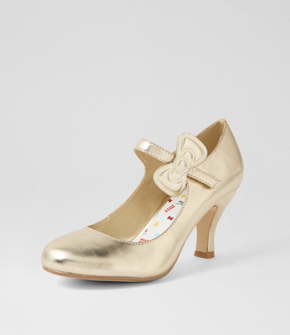 Hello Kitty Merry Soft Gold Heels