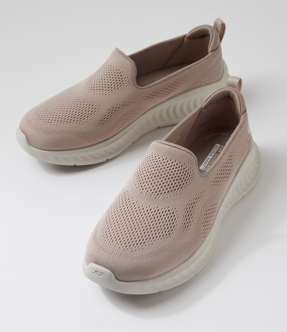 Go Walk Now Taupe Mesh Sneakers