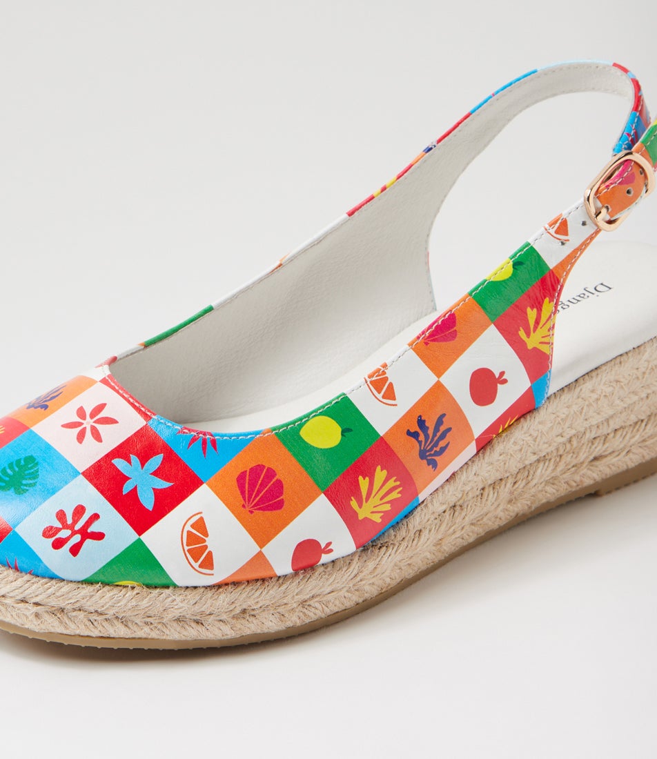 Saniarly Summer Squares Natural Rope Leather Sandals