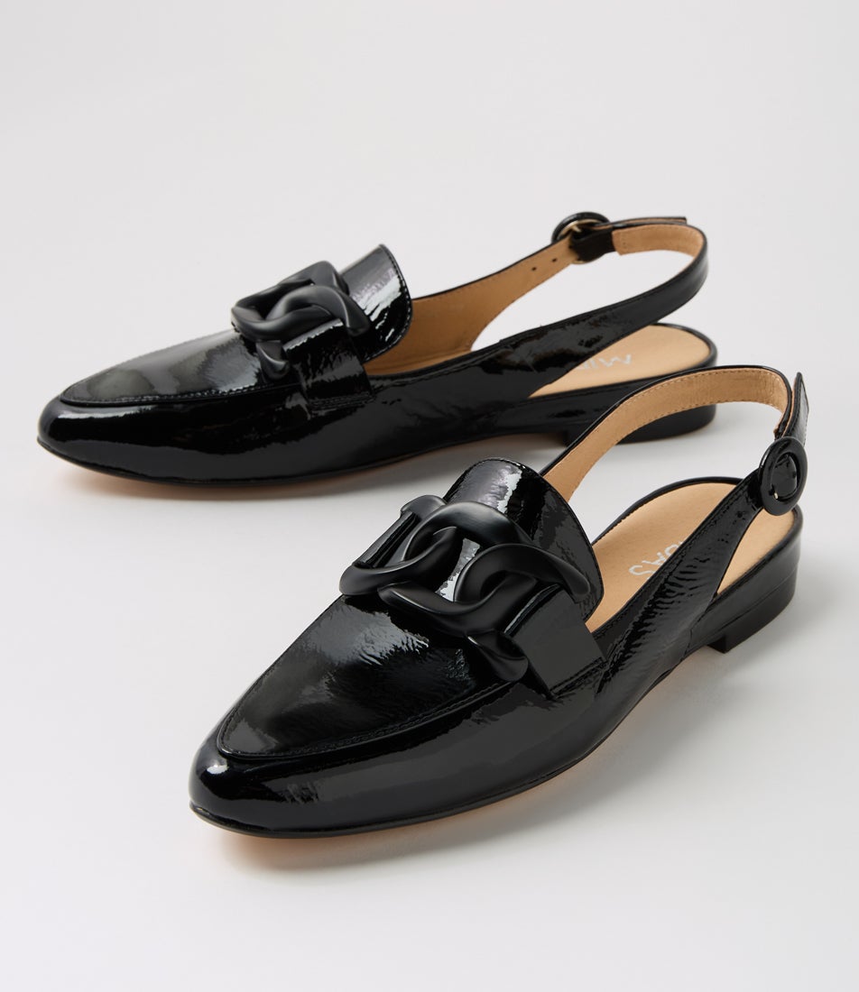 Favil Black Patent Leather Loafers