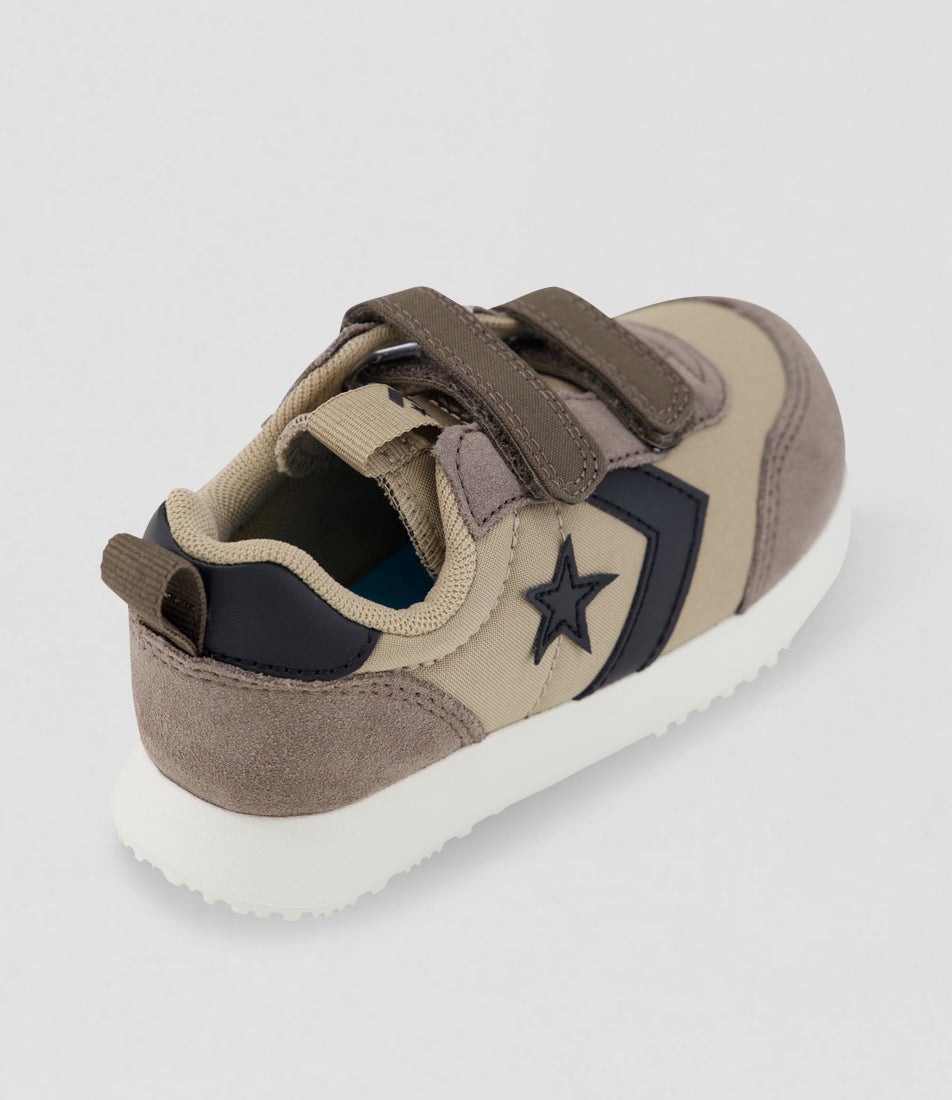 Omega Trainer Easy On Toddler Vintage Cargo Truffle Suede Sneakers