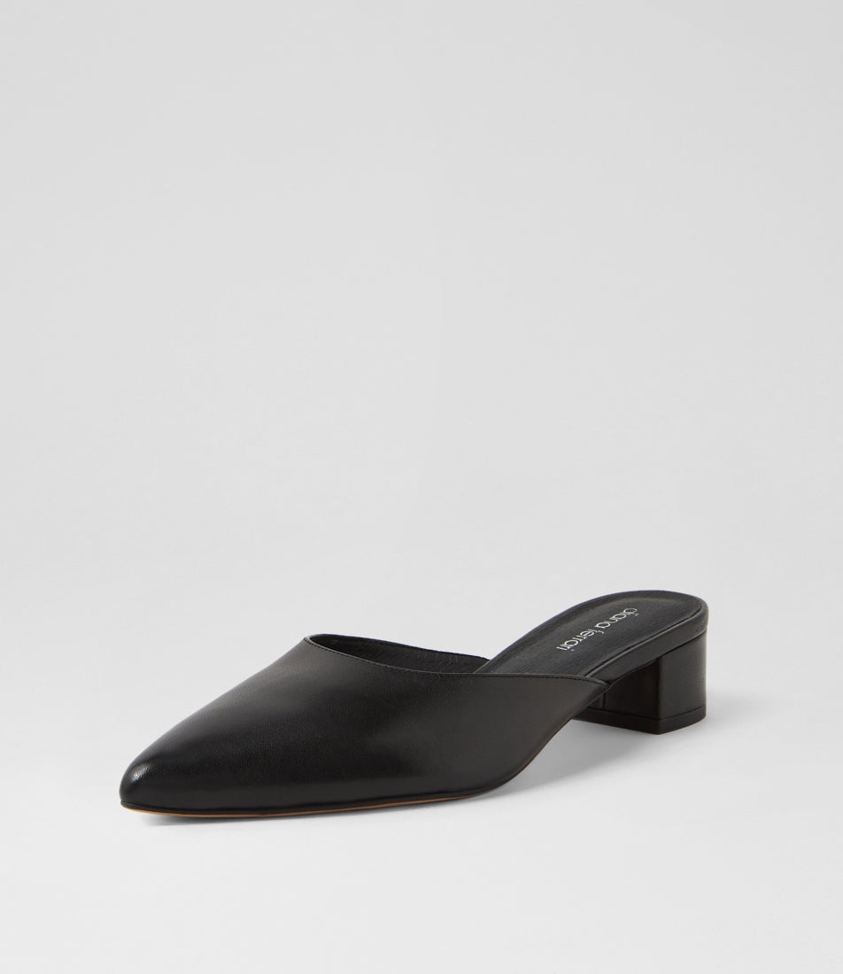 Comme Black Leather Heels Comme Black Leather Heels