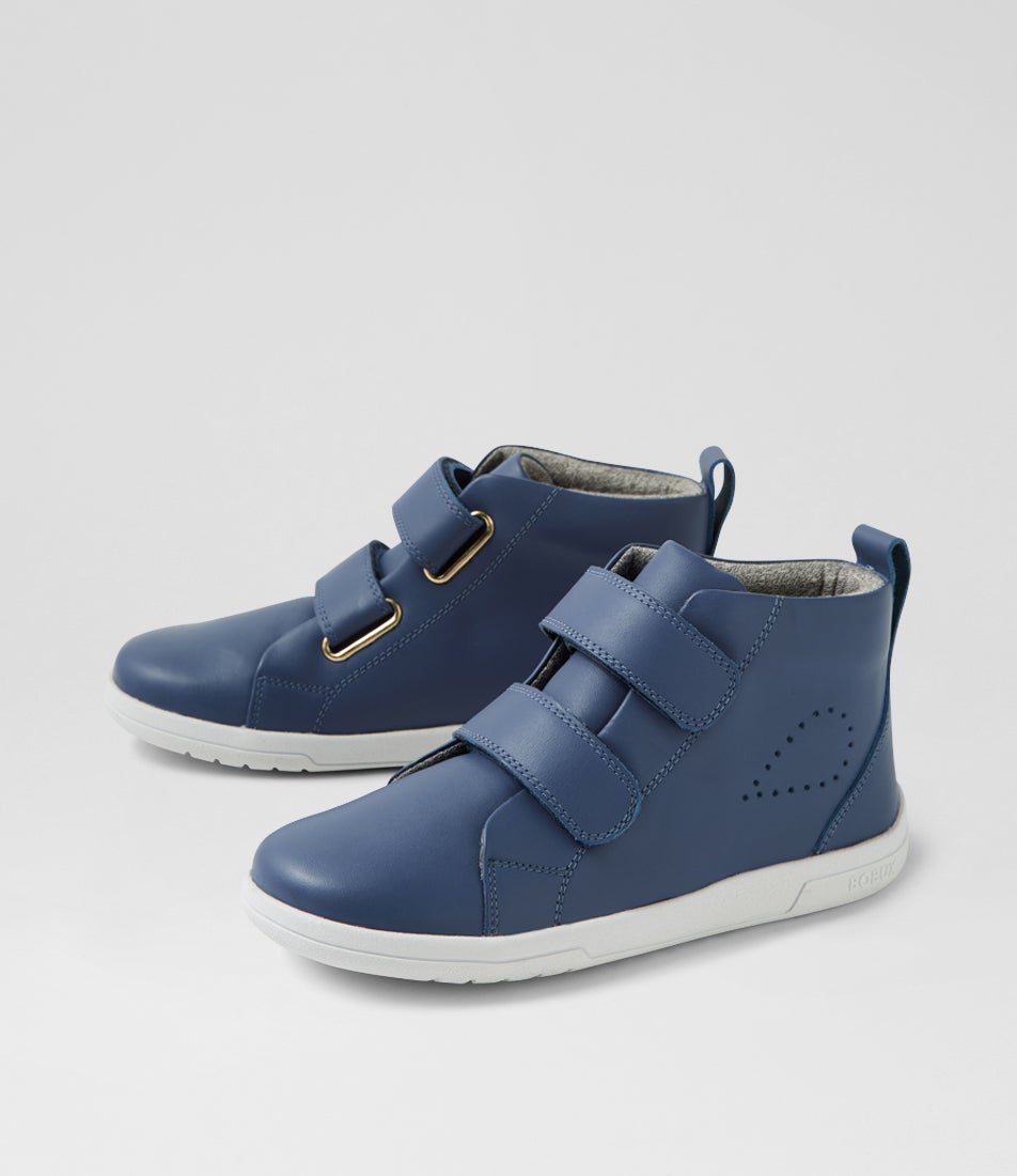 Kp Grass Court High 2 Junior Vintage Indigo Leather Ankle Boots