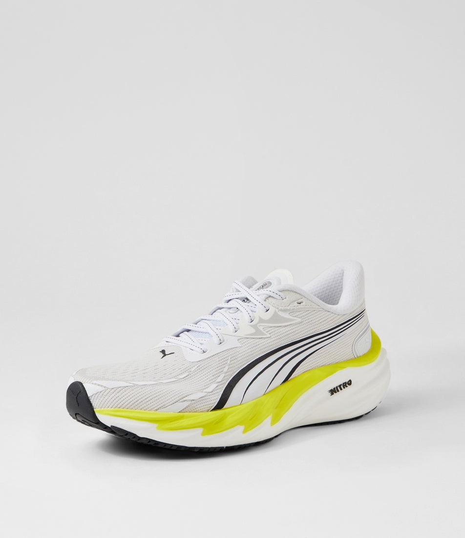 Velocity Nitro 4 M White Lux Lime Mesh Sneakers