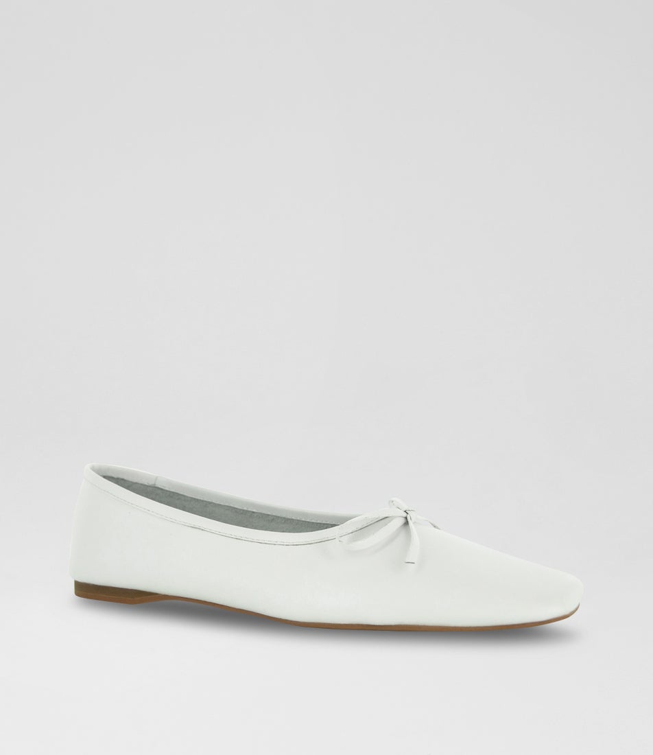 Becca V Ice Leather Ballet Flats