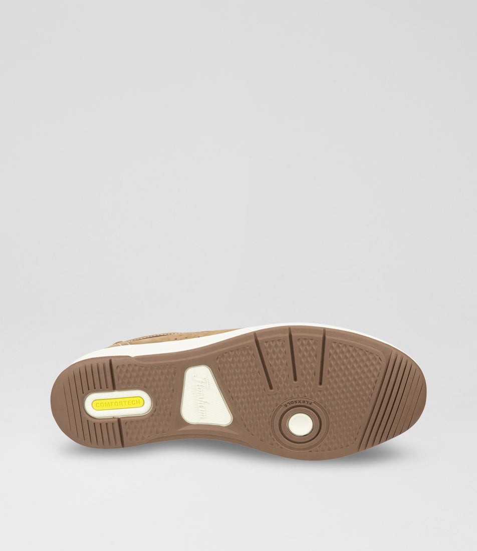 Crossover Mushroom Nubuck Boat Shoes