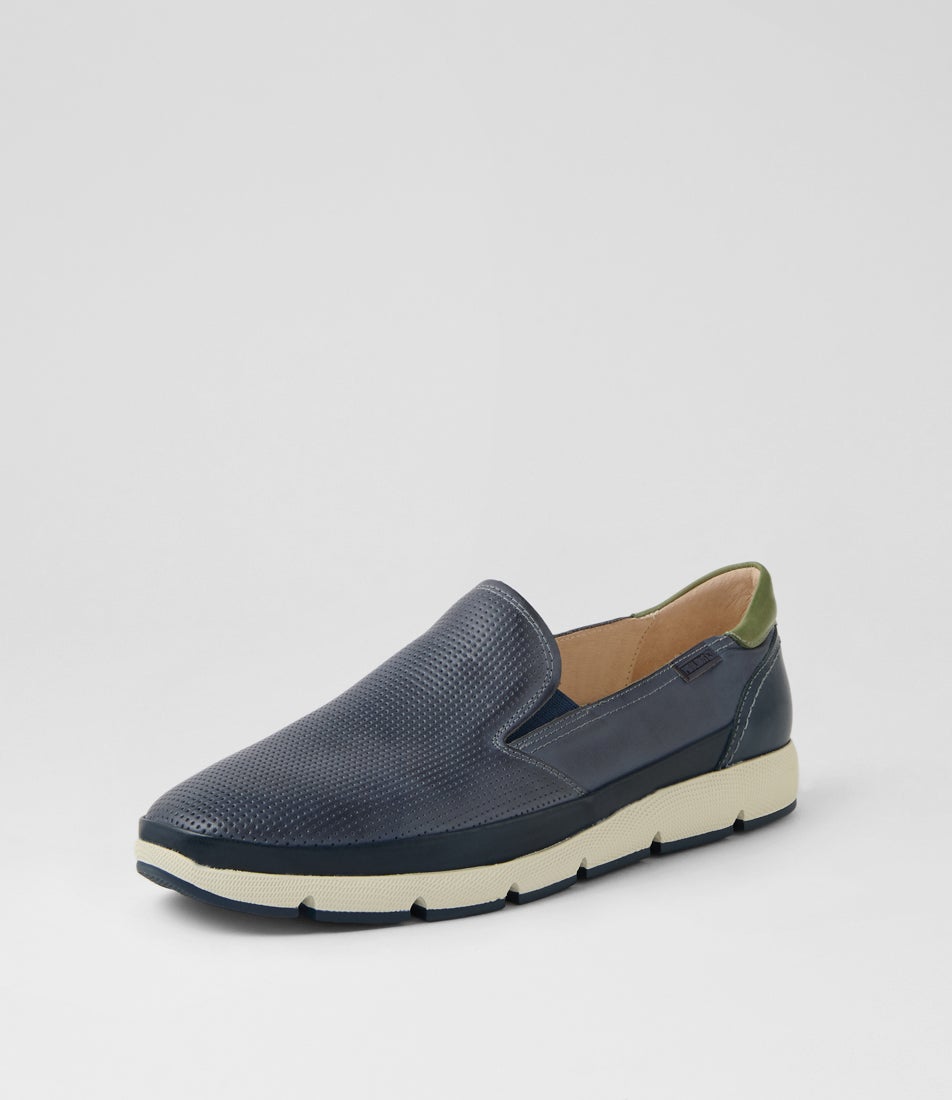 Fuencarral 21 Pacific Leather Flat Shoes