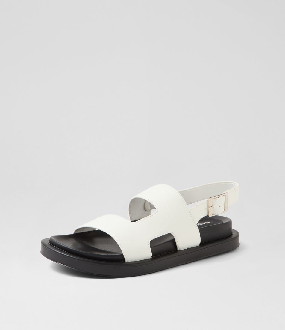 Moai White Pu Sandals