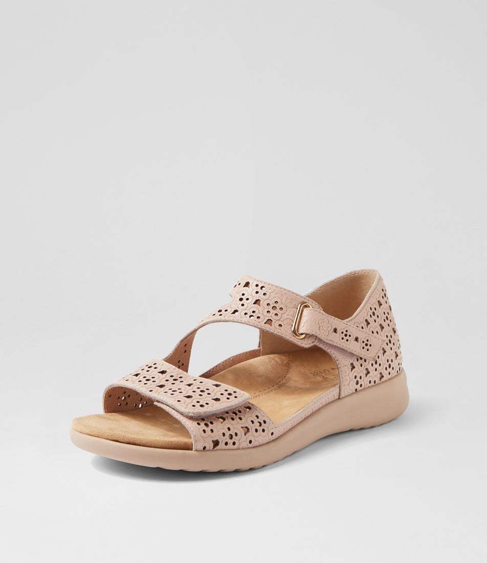 Bizza Xw Nude Almond Leather Sandals