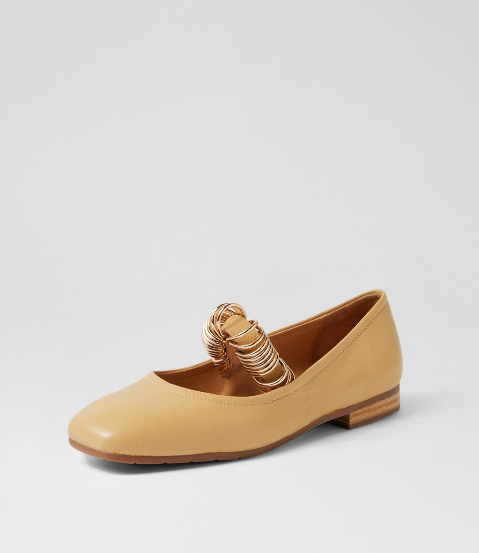 Perky Butter Leather Flat Shoes