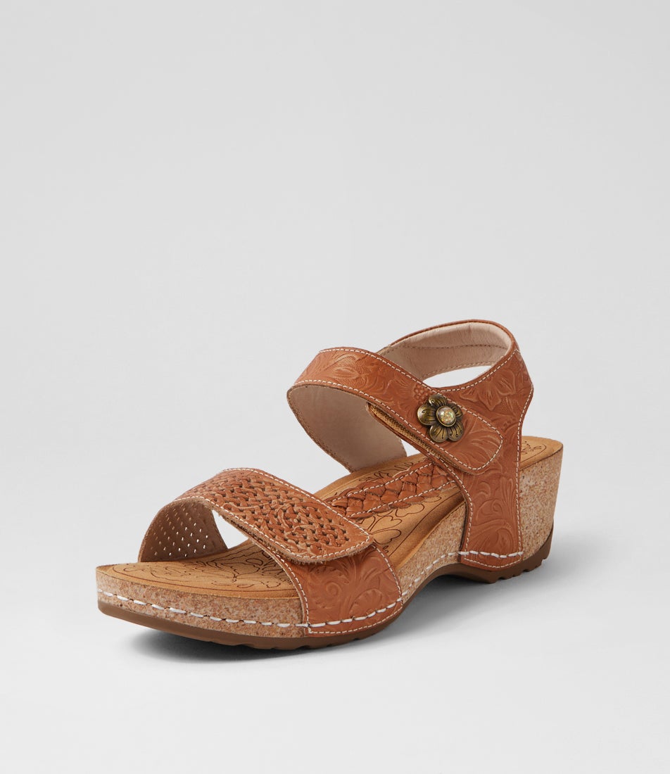 Jade Tan Leather Sandals