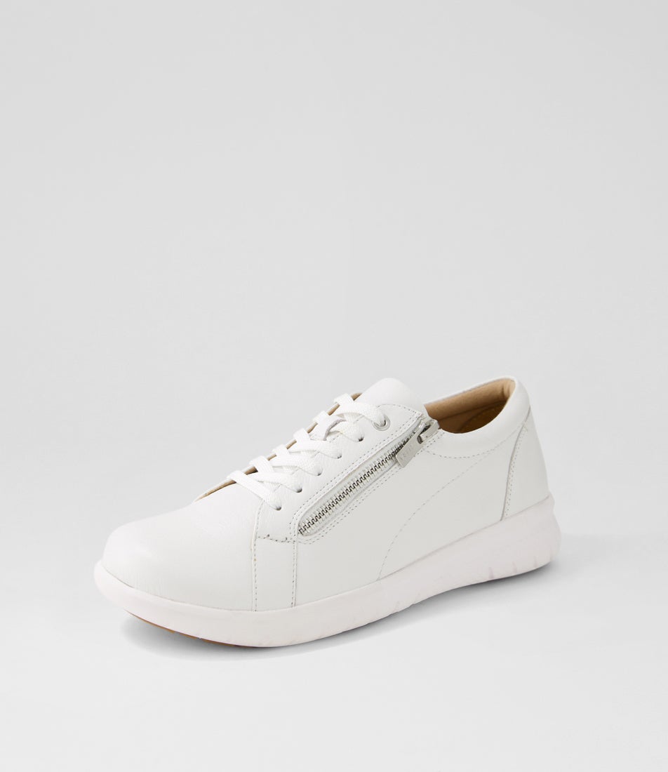 Solar Xf White Leather Sneakers