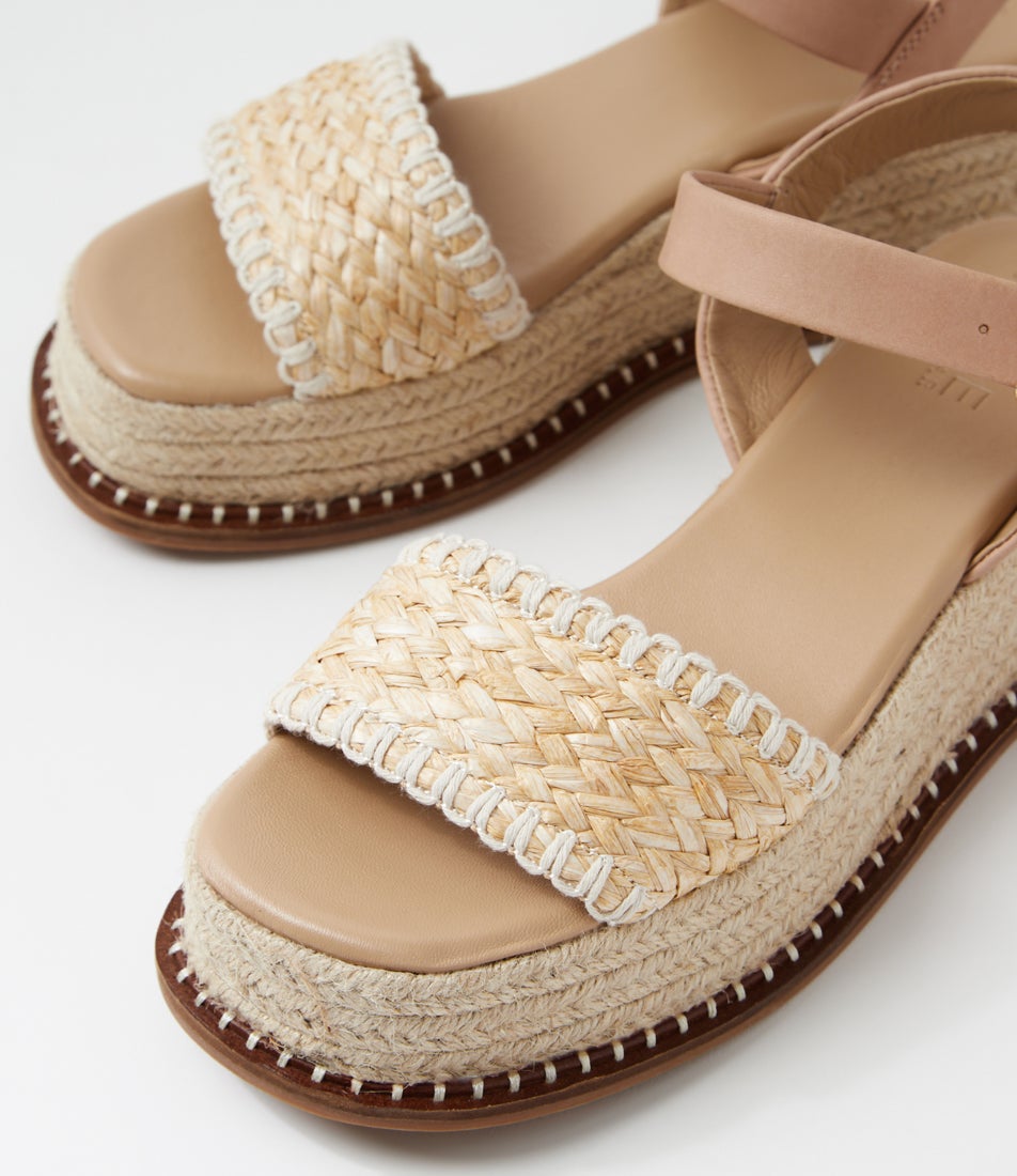 Velice Nude Leather Sandals