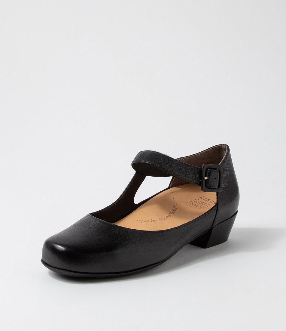 Qango Xw Black Leather Heels