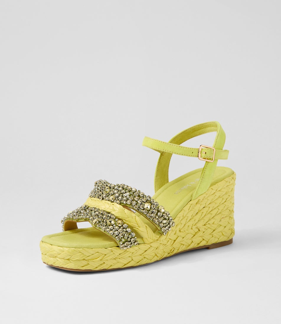 Vallirie Light Citrus Leather Sandals