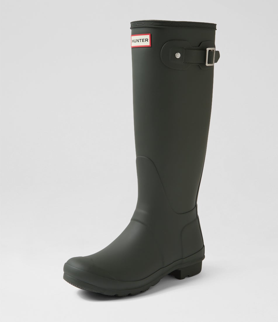 Original Tall Dark Olive Rubber Knee High Boots Original Tall Dark Olive Rubber Knee High Boots