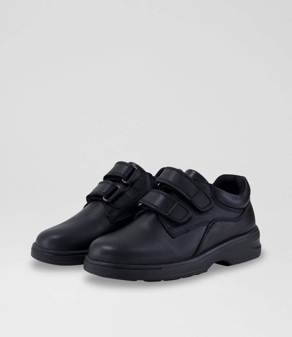 Jem Junior Black Suede Pu Flat Shoes