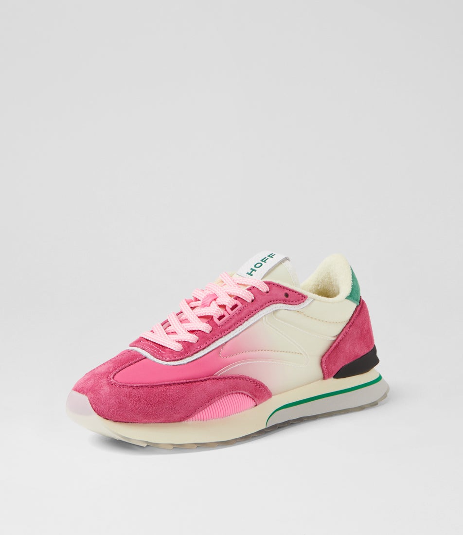 Art Flame Fuchsia Leather Fabric Sneakers