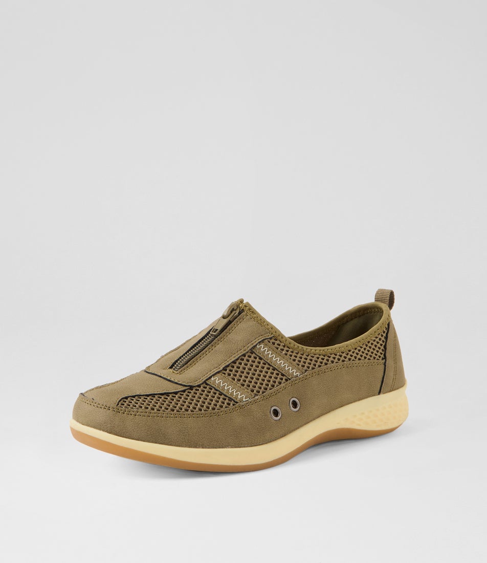 Cintoa Khaki Multi Flat Shoes