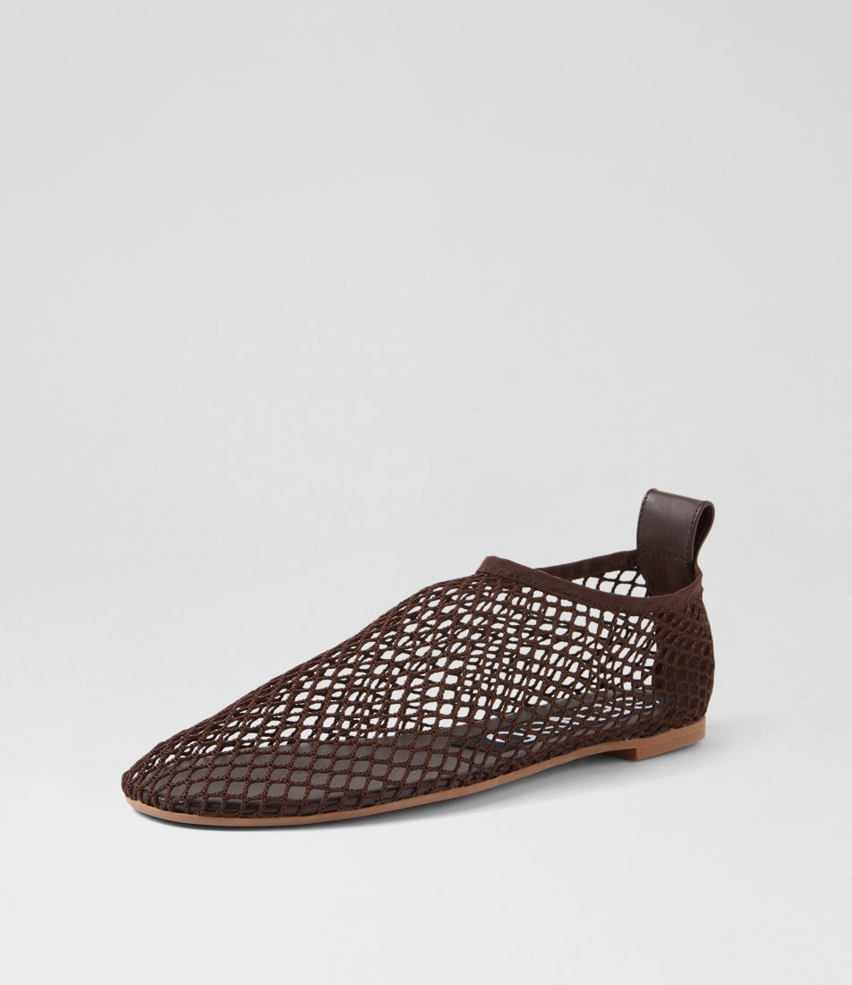 Cordelia Chocolate Leather Ballet Flats