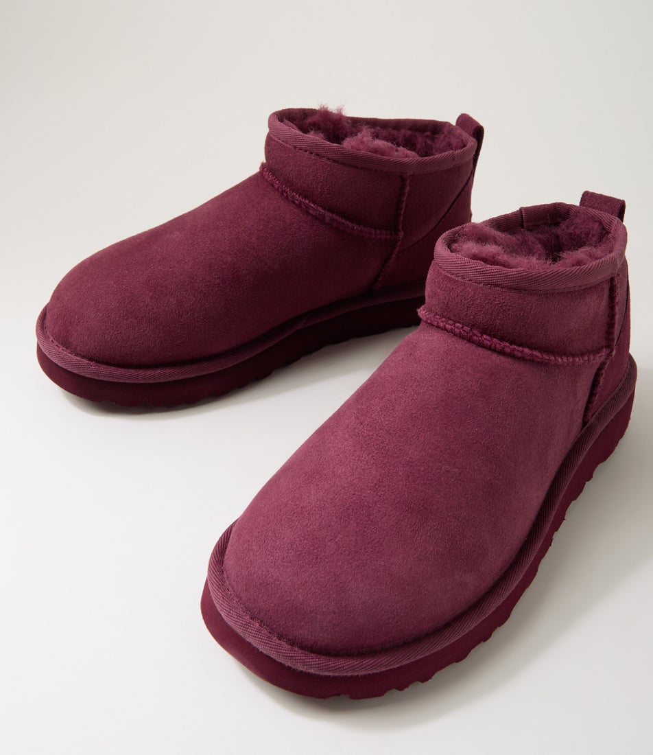 Ultra Mini Burnt Magenta Suede Ankle Boots Ultra Mini Burnt Magenta Suede Ankle Boots