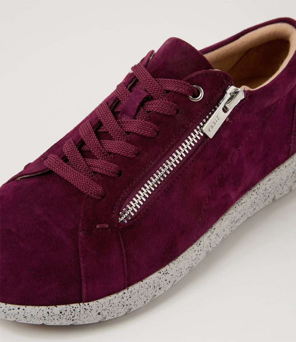 Solar Xf Burgundy Suede Sneakers