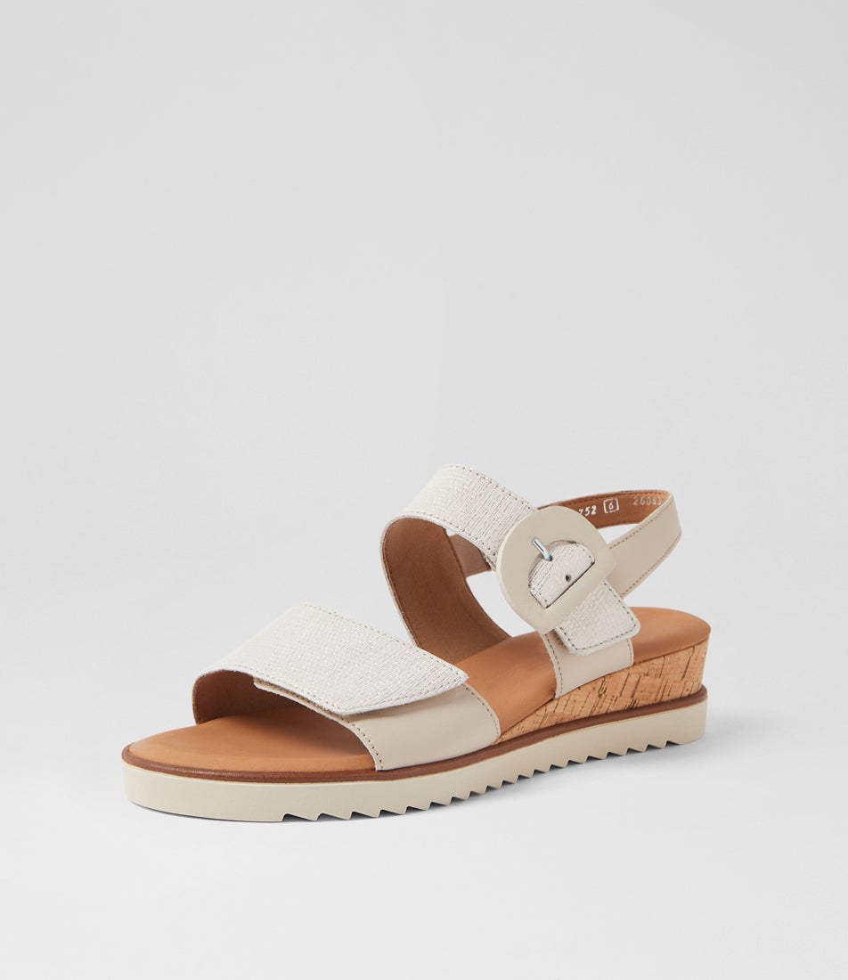Beatrix Bianco Leather Sandals