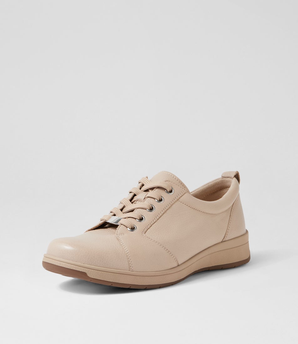 Alishie D Almond Leather Sneakers