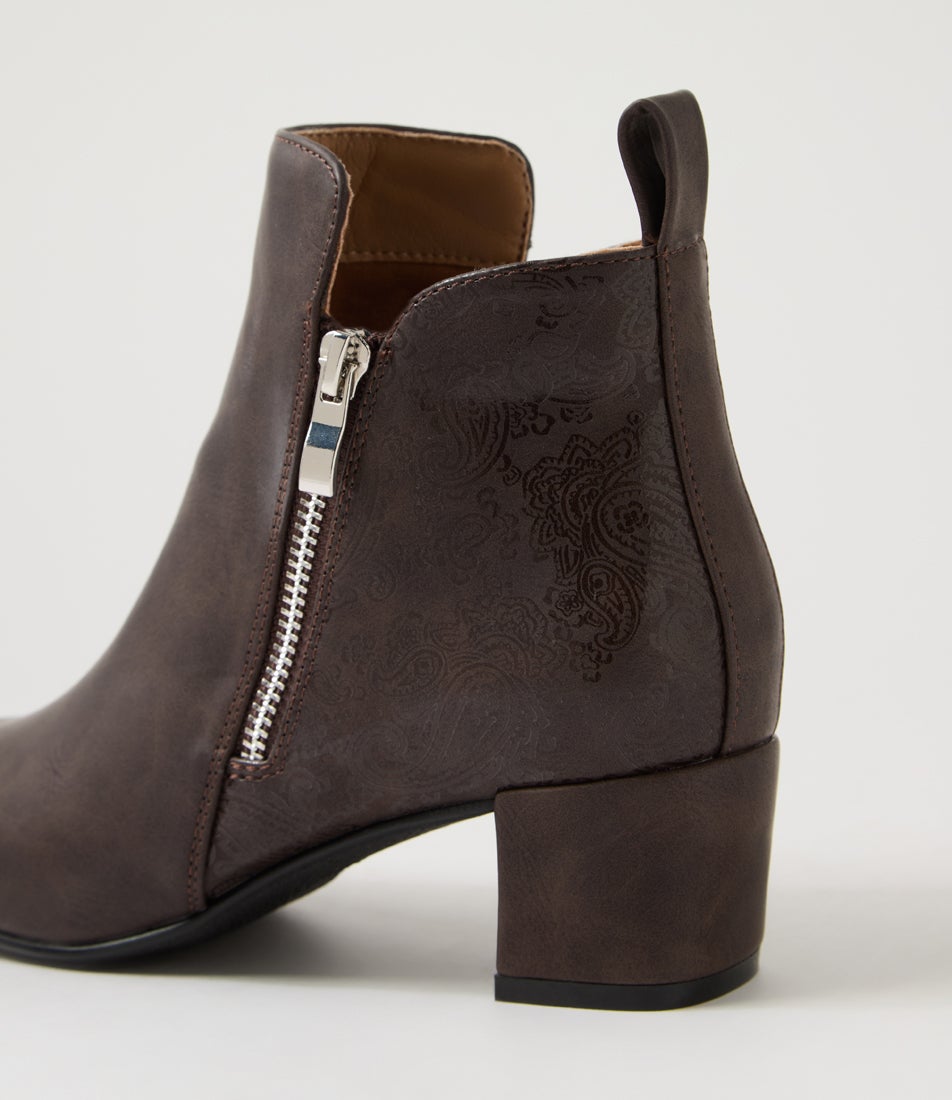 Hamble Brown Ankle Boots